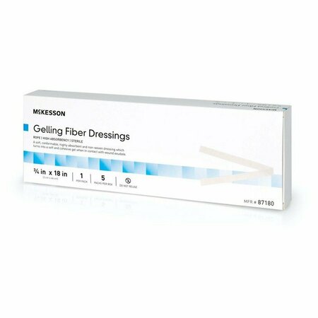 MCKESSON Absorbent Gelling Fiber Dressing, 3/4 x 18 Inch, 5PK 87180